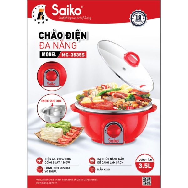 Chảo điện đa năng Saiko MC 3535s
