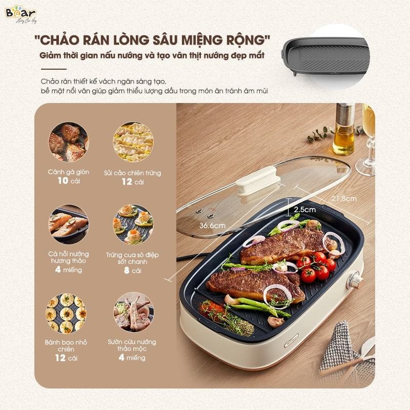 noi lau bear 2 ngan 4.5L SB NL45K 7 Có Bear 4,5L SB-NL45K chị em có thể thoải mái sáng tạo với nhiều món ngon